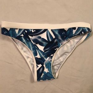 Blue Leaves Swim Bottoms